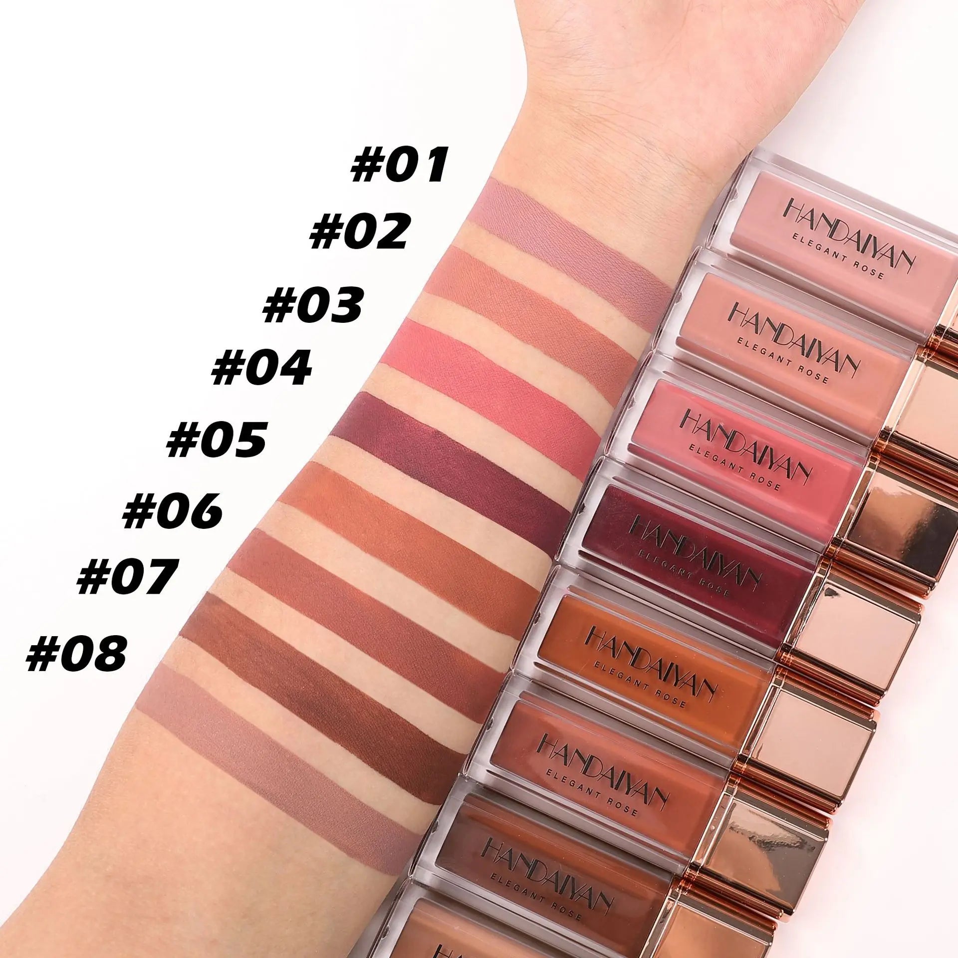Matte Mud Lip Glaze Colors